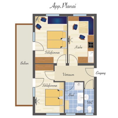 Appartementplan Planai